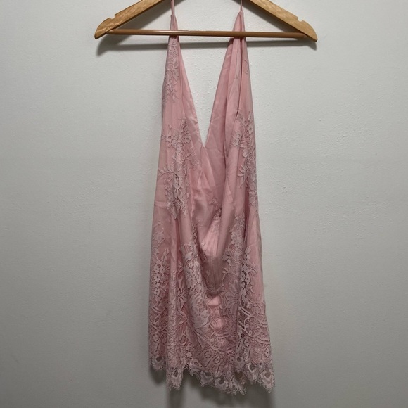 Revolve X by NBD O.V.G. Halter Lace Knit Mini Dress XS - Picture 4 of 12